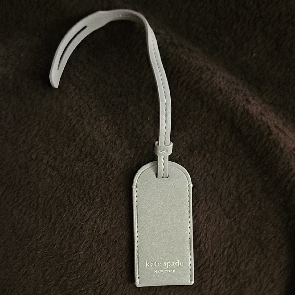 Kate Spade Purple/Gray Luggage Tag